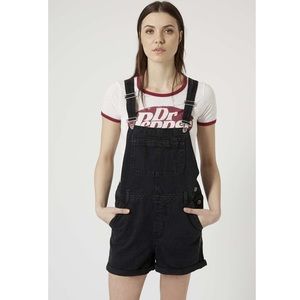 Topshop Denim Overall Shorts / shortalls